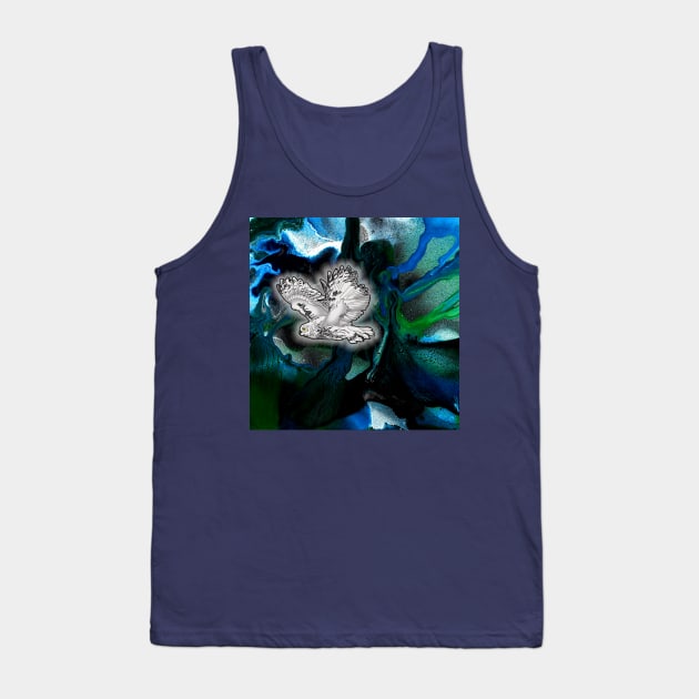 Snowy Owl Tank Top by lytebound